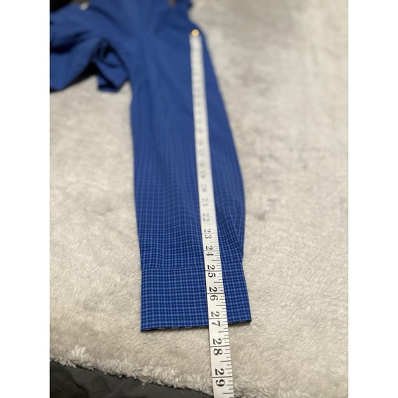 New Stone Creek Men's XL Blue Button Down UPF 4 Way‎ Stretch Shirt - Picture 4 of 10